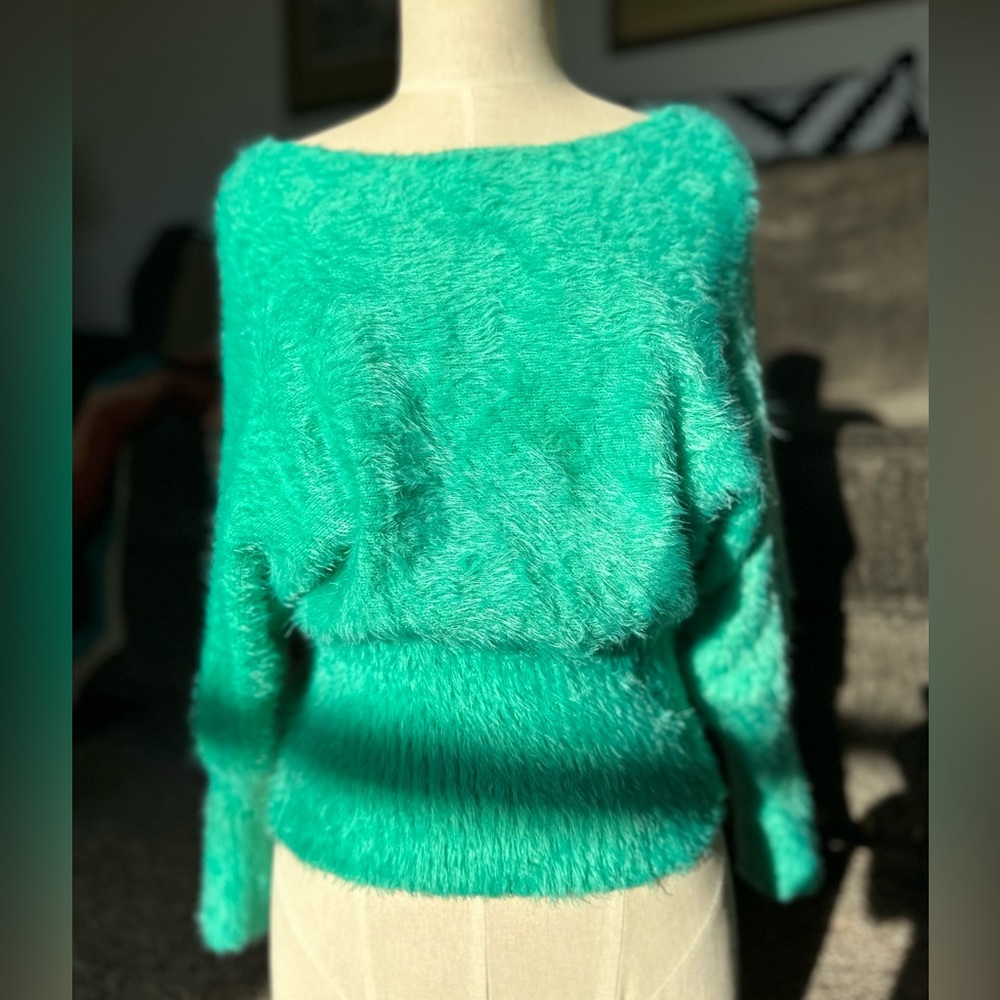 Jade Green Mohair Sweater